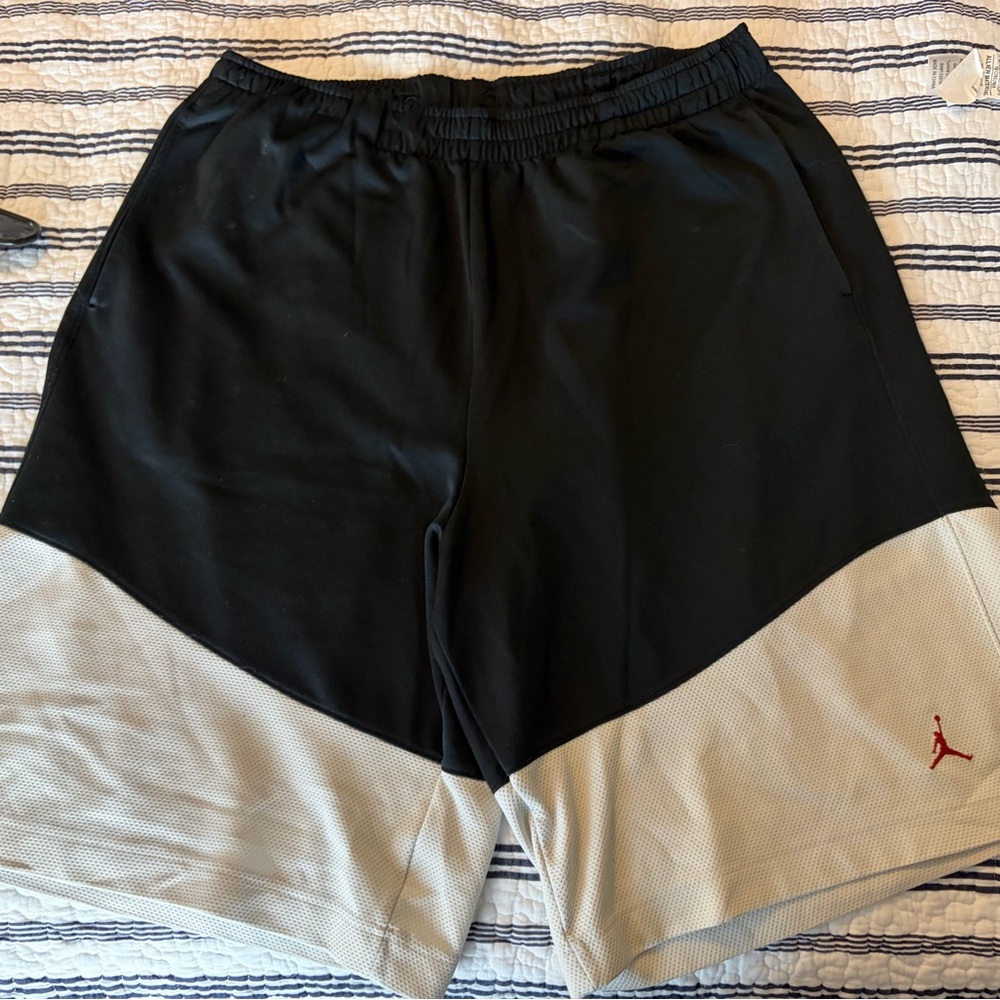 Jordan Black and White Men's Shorts